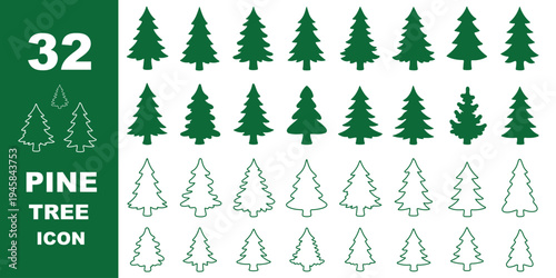 Silhouette of Evergreen Trees Set on White Background ,Pine fir tree tall tree isolated premium vector image, black and white tree silhouettes, coniferous trees, pine trees ,fir trees silhouettes
