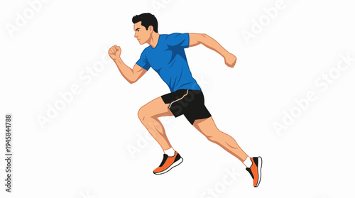 running man vector illustration
