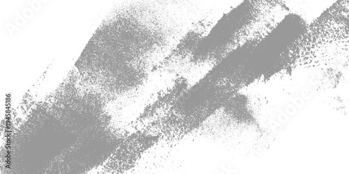 Abstract textured gray and white diagonal brush strokes with granular detail