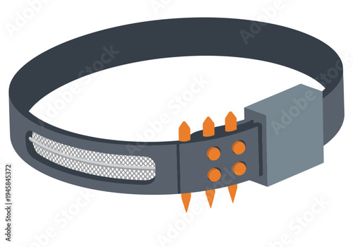 A stylized illustration showcases a GPS strap antenna structure with a sleek design and radiating elements. Modern, technical, and visually appealing for digital applications.