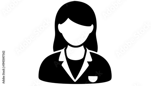 Doctor profile avatar vector, medical professional icon