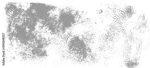 Gray fingerprint texture with smudged ink and visible ridges on white background