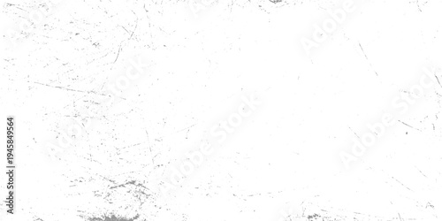 White background with subtle grey scratches and speckles creating a distressed texture