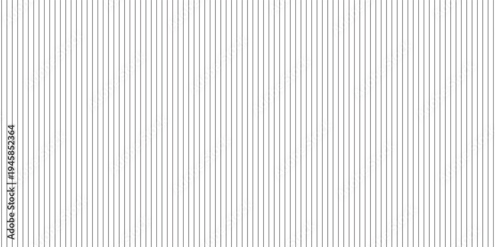 Fototapeta premium Narrow black-white vertical lines. Symmetric geometric ornament. Striped seamless pattern, abstract wallpaper. Digital paper for textile print, page fill. Vector