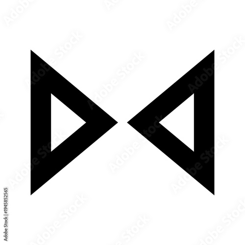 Free Download Right and left inward carets icon for toggling, collapsing, or compressing views. Ideal for app and website UI components needing a clean, sharp, bold, line-style directional element. - GFXLoad