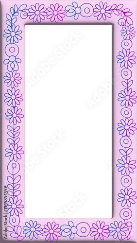 Frame with flowers