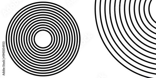 Concentric circle elements. Element for graphic web design. vector illustration eps10