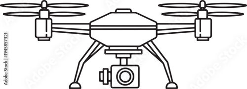 Futuristic medical robot illustration on white background