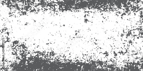 Dark gray textured grunge overlay on white background