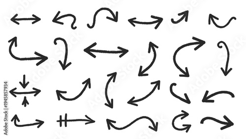 Hand Drawn Directional Arrows