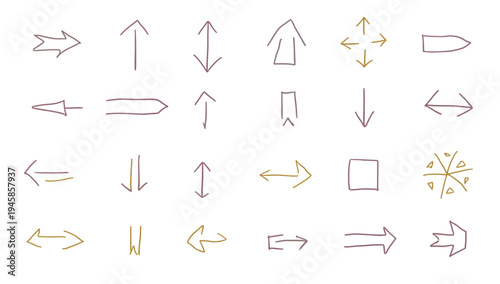 A simple, clean pattern of hand-drawn arrows creates a playful and versatile background. Ideal for infographics, presentations, or adding a touch of c