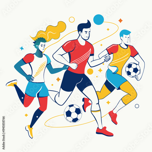 soccer player kicking ball