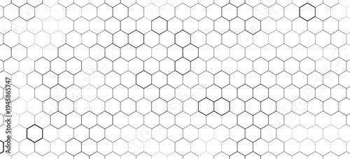 white geometric hexagon glow 3d illustration background, abstract technology tiles with light flowing can be used for template