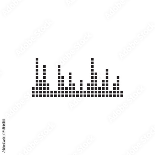 sound waves vector illustration design