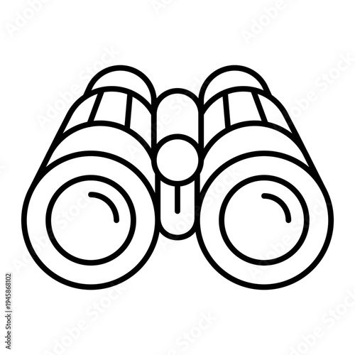binoculars line icon