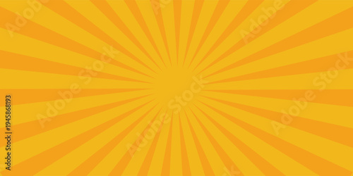 orange sun rays background design template