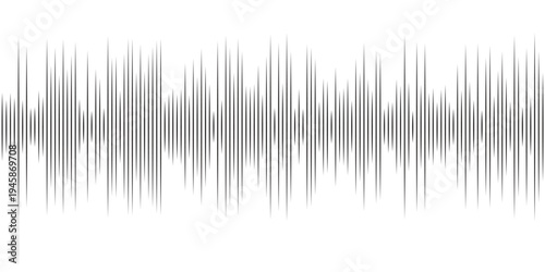 Modern Music equalizer wave pattern, dotted audio signal visualization, digital radio sound spectrum concept, glowing tech line design. vector creative background