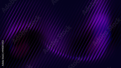 Purple and black abstract light streaks with silhouette of a person