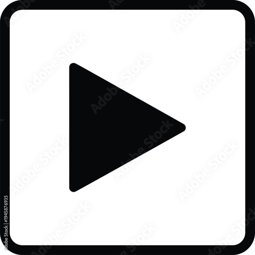 Free Download Black play button icon vector - GFXLoad