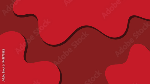 An abstract background features overlapping organic shapes in varying shades of red creating a layered and dynamic visual texture high quality professional detailed modern elegant stylish