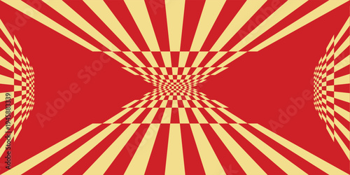 chess board pattern gold and red. seamless geometric pattern with triangles, red diamond checkerboard repeat pattern, replete image, design for fabric printing