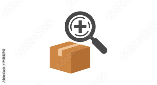 Brown cardboard parcel package box.