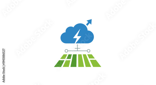 Cloud computing technology green energy.