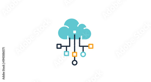Cloud storage system network diagram.