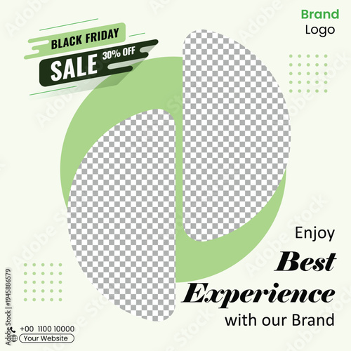Social Media Post Template Square Banner for Business Marketing Promotion Instagram Flyer Vector EPS 
