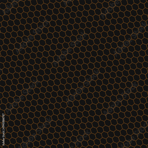 3d illustration of a honeycomb monochrome honeycomb for honey. Pattern of simple geometric hexagonal shapes, mosaic background. Bee honeycomb concept, Beehive