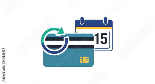 Credit card with calendar icon.