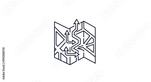 Detailed 3D geometric shape design.