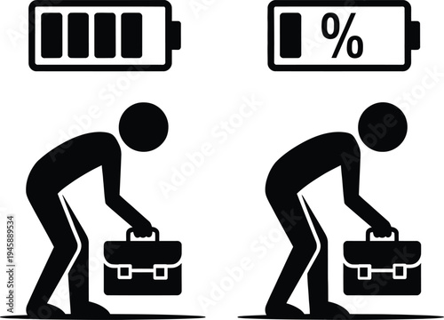 Battery levels impacting the effort of carrying a heavy load