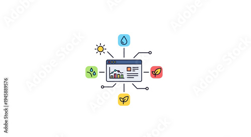 Eco friendly smart home technology system.