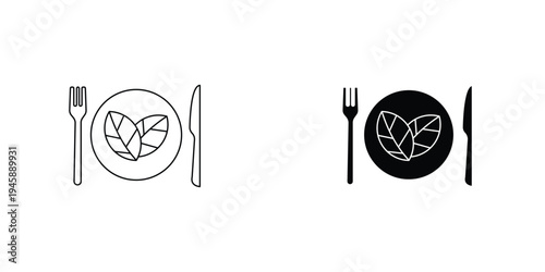 Healthy food icon graphic design vector symbols. Best for Graphics