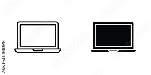 Laptop icon graphic design vector symbols. Best for Graphics