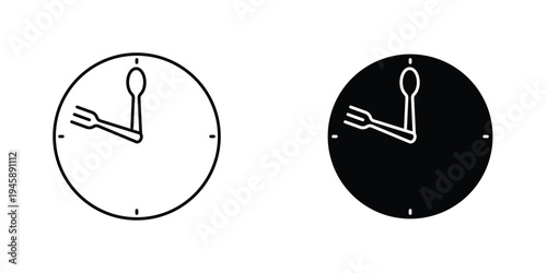 Lunch time icon graphic design vector symbols. Best for Graphics
