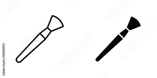 Makeup brush icon graphic design vector symbols. Best for Graphics
