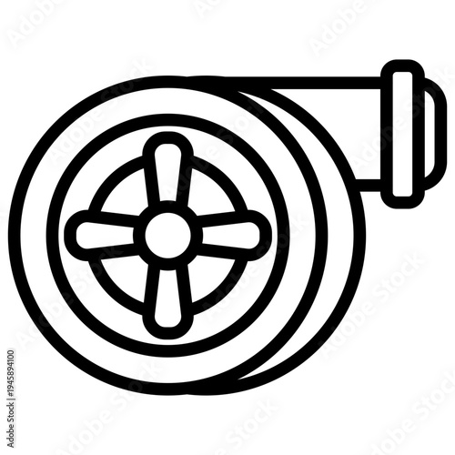 Water Turbine line icon