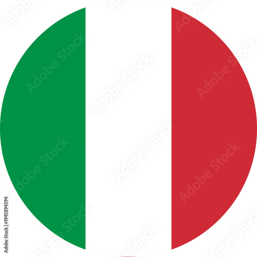 Free Download Italy circle flag. Italy flag vector. Flag of Italy on white background - GFXLoad
