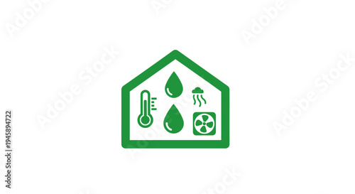 Green house eco friendly symbol icon.