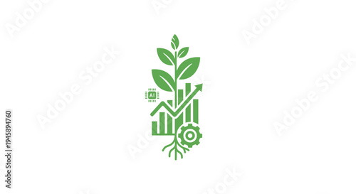 Green house with plant growing.