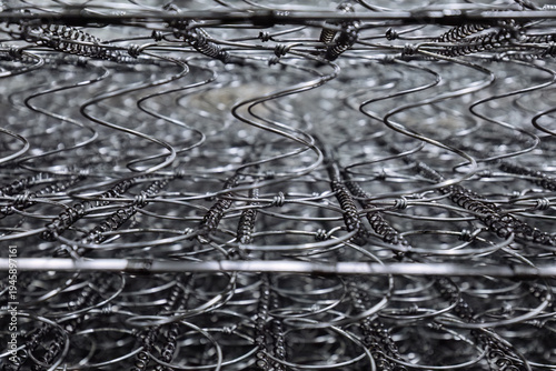 Steel spring suspension frame for upholstered furniture