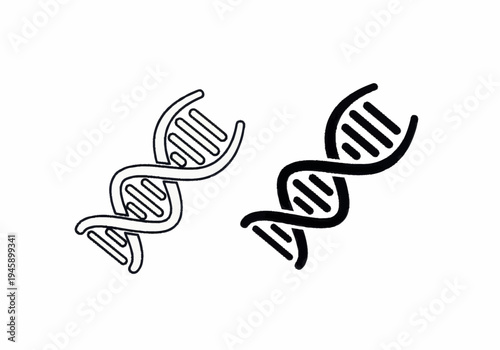 Detailed illustration of DNA strands twisting in a scientific setting with genetic material and molecular structure.