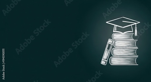 Levour day celebrating education and knowledge with books and graduation