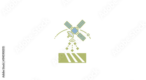 Green windmill on white background.