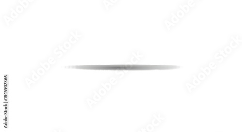 A gray horizontal line on isolated on transparent background with a slight gradient effect
