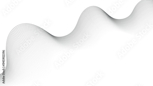 Abstract background of modern tech gradient waves. Abstract vector wavy lines flowing smooth curve. texture for header poster banner backdrop design