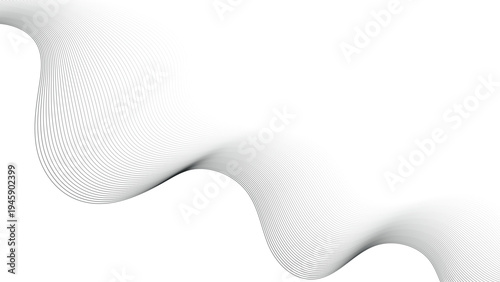 Abstract background of modern tech gradient waves. Abstract vector wavy lines flowing smooth curve. texture for header poster banner backdrop design