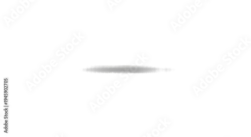 A gray pencil eraser on a white surface for art and school supplies isolated on transparent background